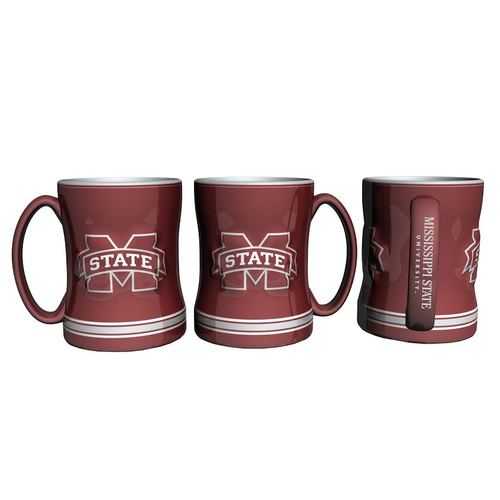 Mississippi State Bulldogs Coffee Mug 14oz Sculpted Relief Special Order