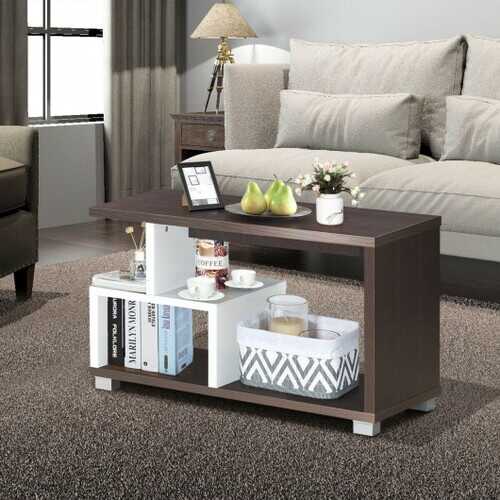 2-tier Rectangular Modern Console Table Coffee Table